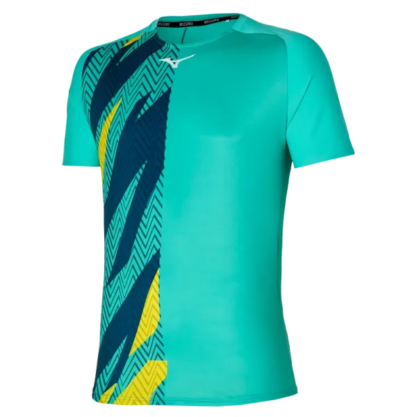 Mizuno Mizuno Men's Shadow Graphic Tee Turquoise L T-Shirt