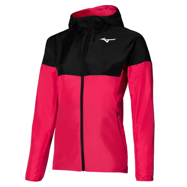 Mizuno Mizuno Training Hooded Jacket Rose Red S Women's Jacket