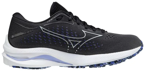 Mizuno Mizuno Wave Rider 25 / Blackened Pearl / 10077C / Violet Glow Women's Running Shoes