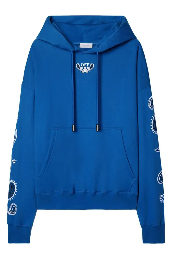 Off-White Modra jopa s kapuco Off-White