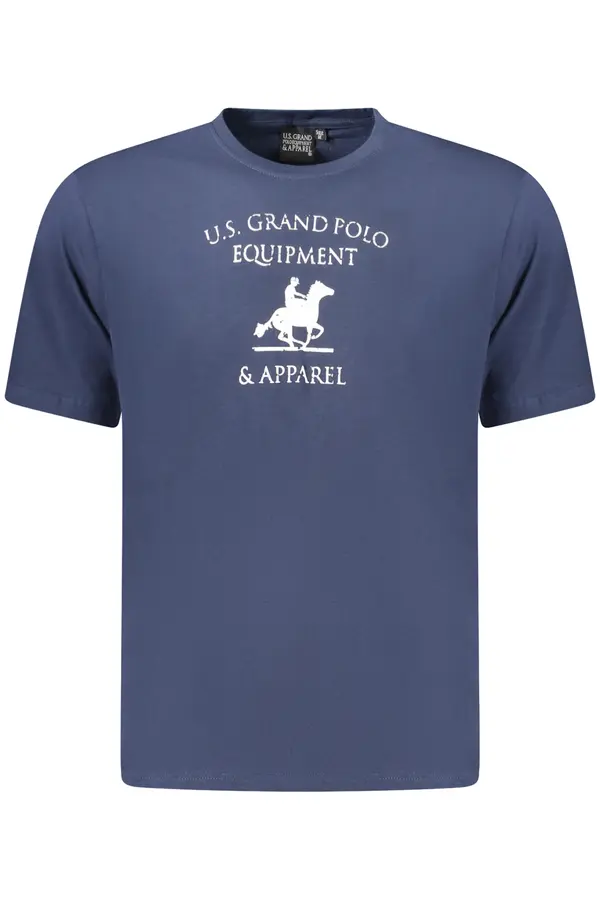 U.S. GRAND Modra majica s kratkimi rokavi ameriškega Grand Polo