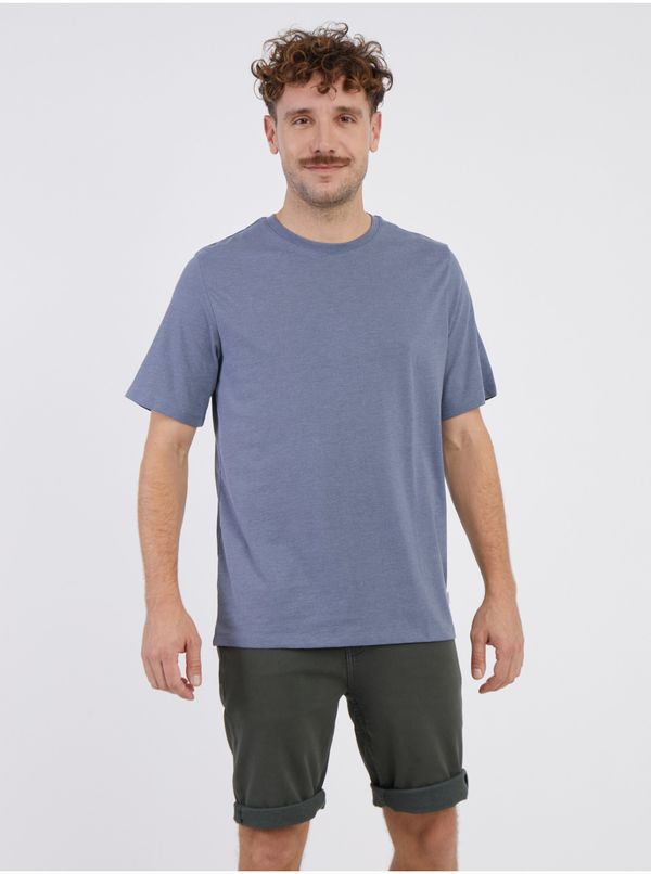 Jack & Jones Modra moška Brindle Basic T-Shirt majica Jack & Jones Organic - moški