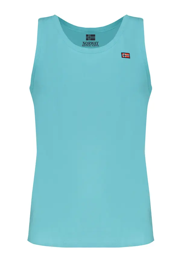 NORWAY 1963 Modra moška majica brez rokavov NORVEŠKA 1963