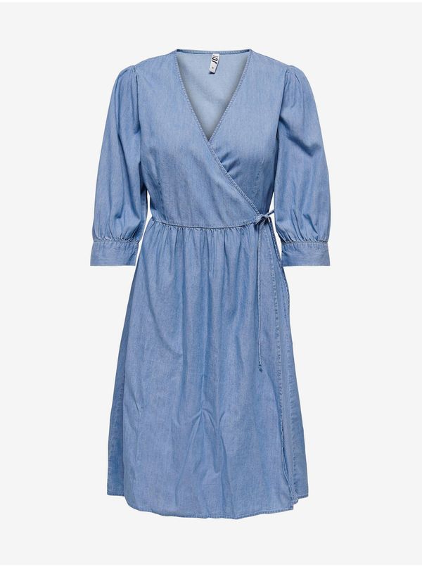 JDY Modra obleka iz jeansa JDY Casper - Ženske