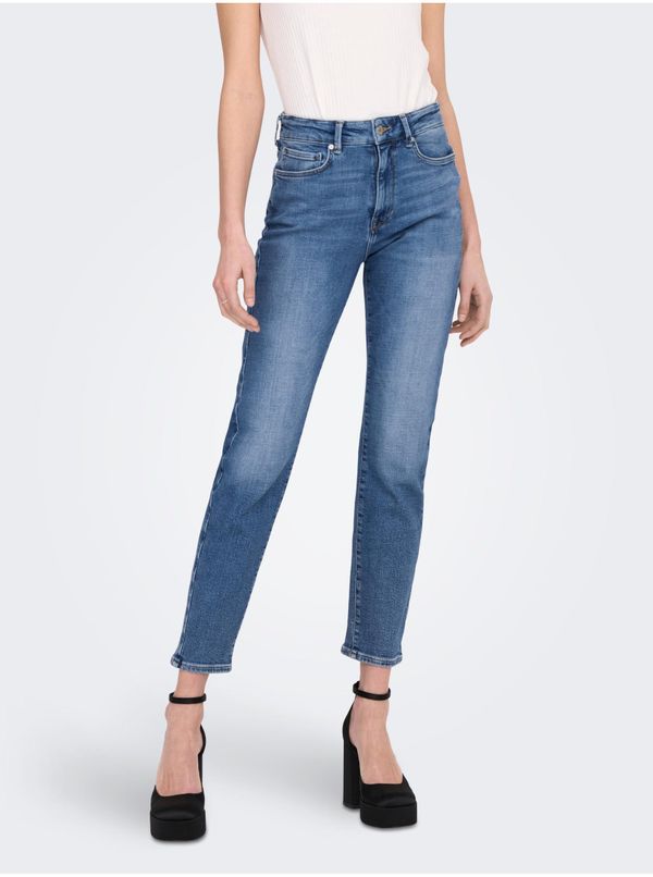 Only Modra ženska Straight fit Jeans ONLY Emily - Ženske