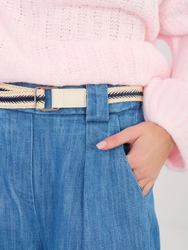 RUE PARIS Modre ravne kavbojke