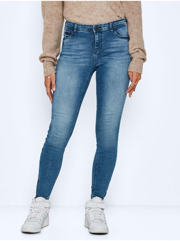 Noisy May Modre ženske Skinny Fit Jeans Hrupno May Kimmy - Ženske