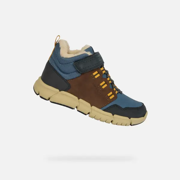 GEOX Modri ​​fantovski gležnjarji Geox Flexyper Boy B ABX