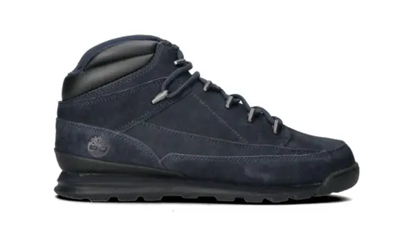 Timberland Modri ​​pohodniški škornji Timberland Euro Rock Mid Hiker iz nubuka