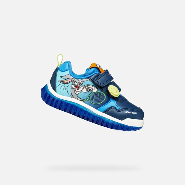 GEOX Modri ​​svetleči superge Geox Lightyloo za fante