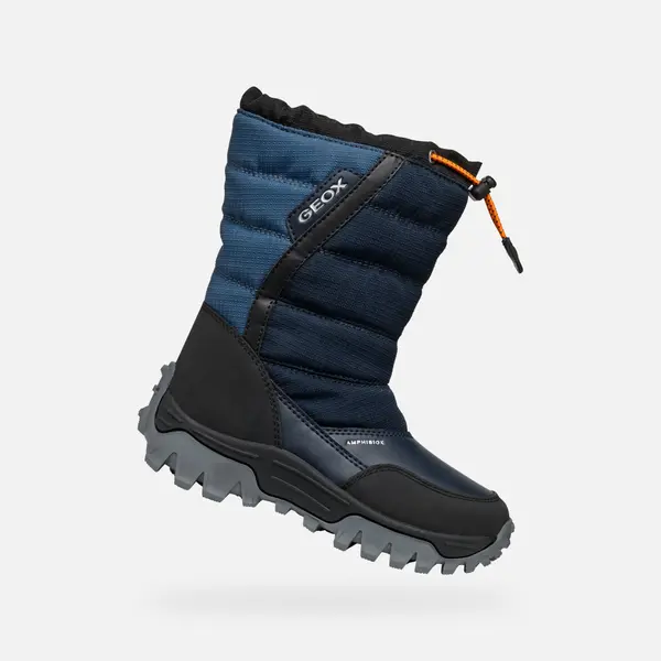 GEOX Modri ​​zimski fantovski čevlji Geox Himalaya Abx