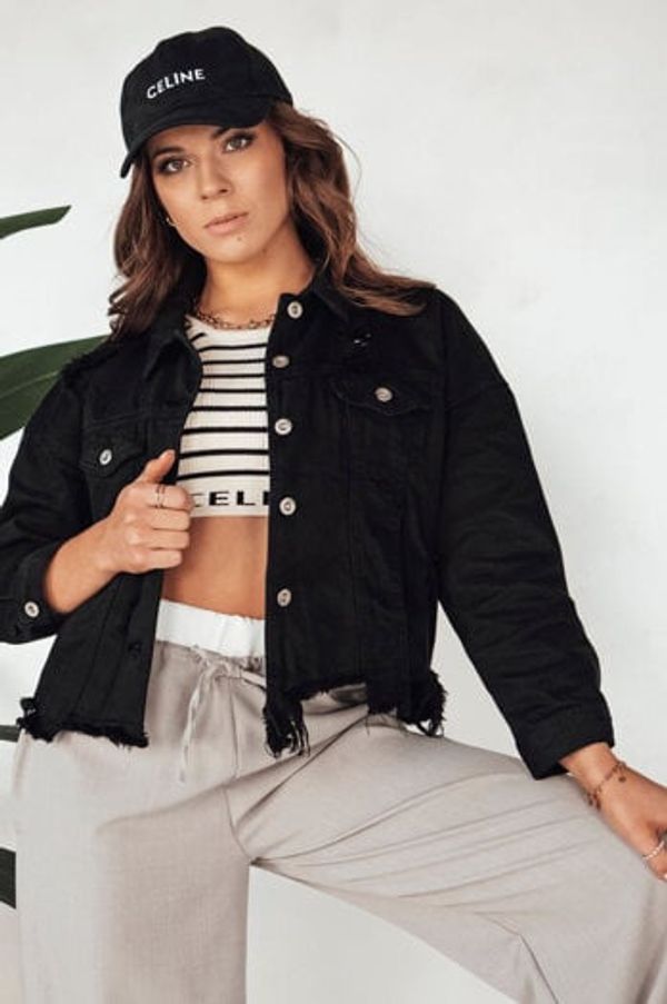 DStreet MOLI Women's Oversize Denim Jacket Black Dstreet