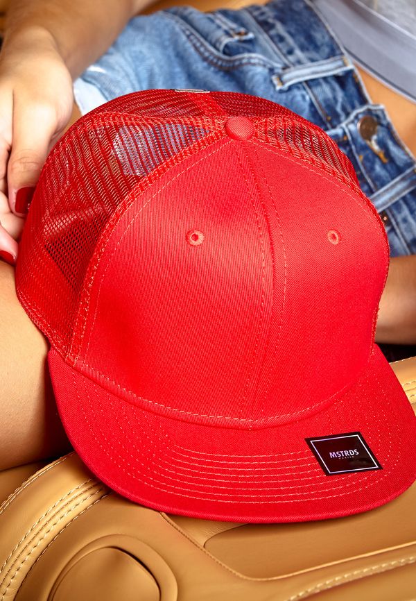 MSTRDS MoneyClip Trucker Snapback Cap Red