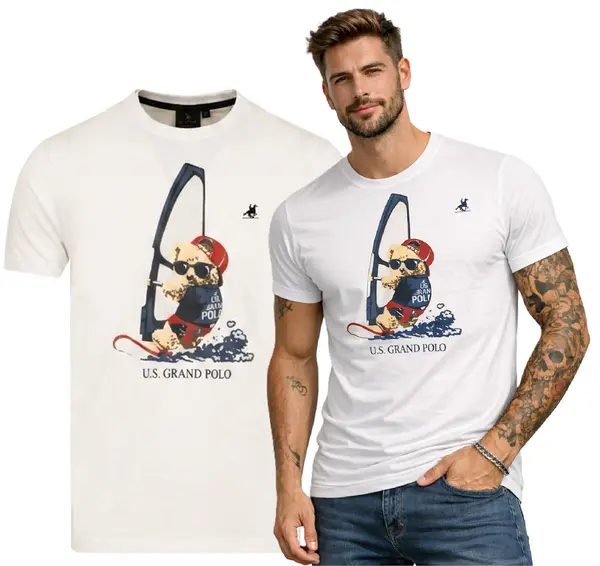 U.S. GRAND POLO EQUIPMENT & APPAREL Moška ameriška majica GRAND POLO