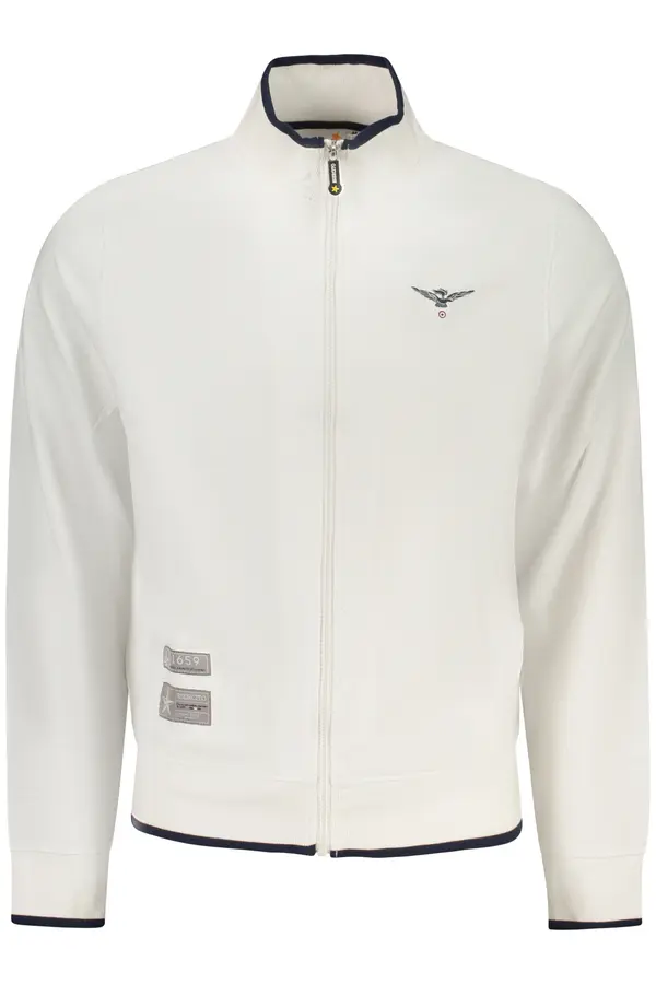 ACCADEMIA MILITARE Moška bela jopa z zadrgo