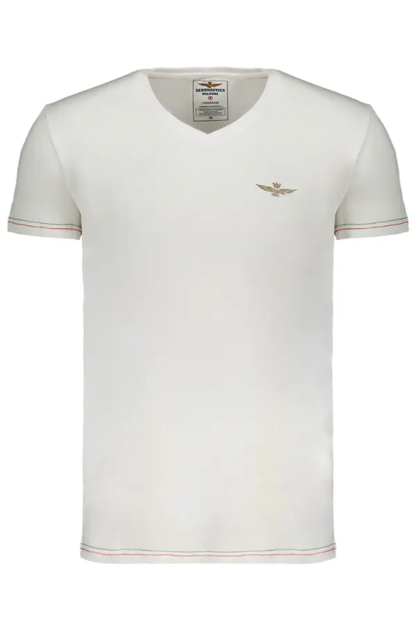 Aeronautica Militare Moška bela majica s kratkimi rokavi Aeronautica Militare