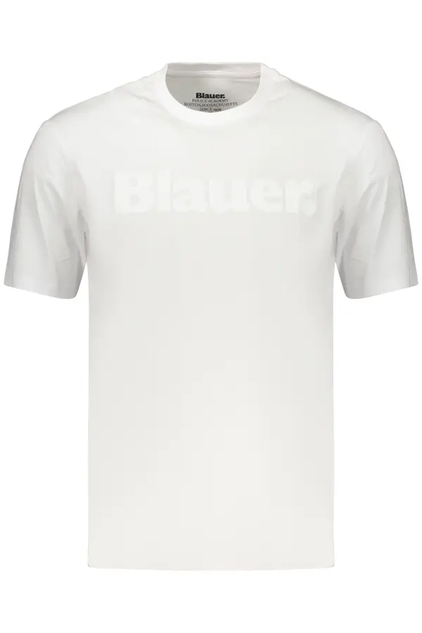 BLAUER APPAREL Moška bela majica s kratkimi rokavi Blauer