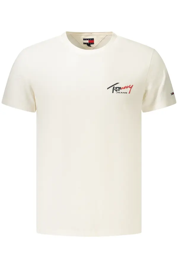 Tommy Hilfiger Moška bela majica s kratkimi rokavi Tommy Hilfiger