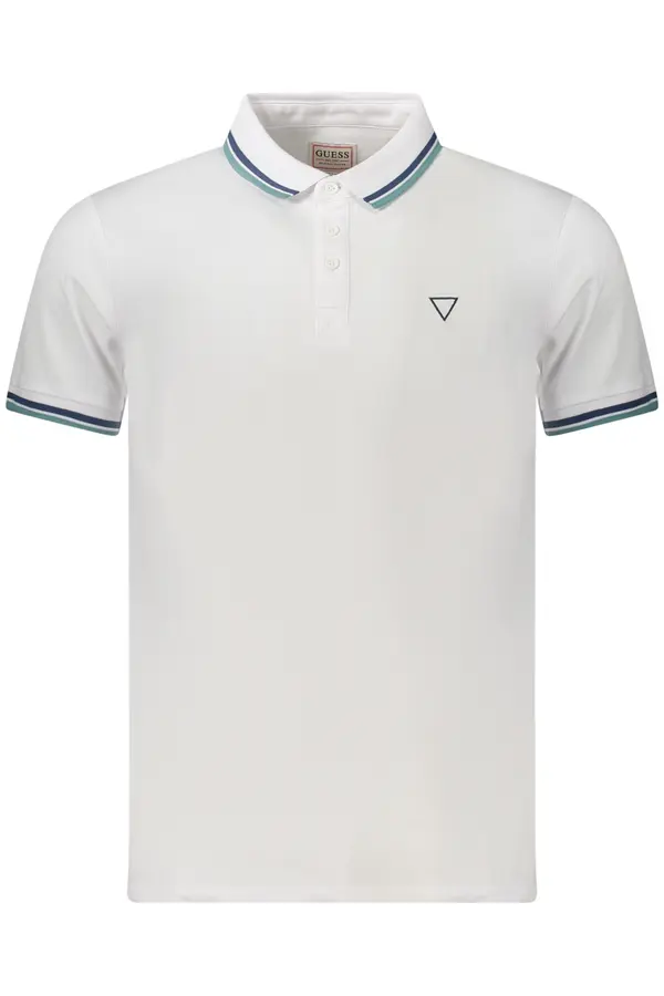 GUESS JEANS Moška bela polo majica GUESS JEANS