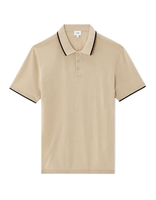Celio Moška bež polo majica Celio