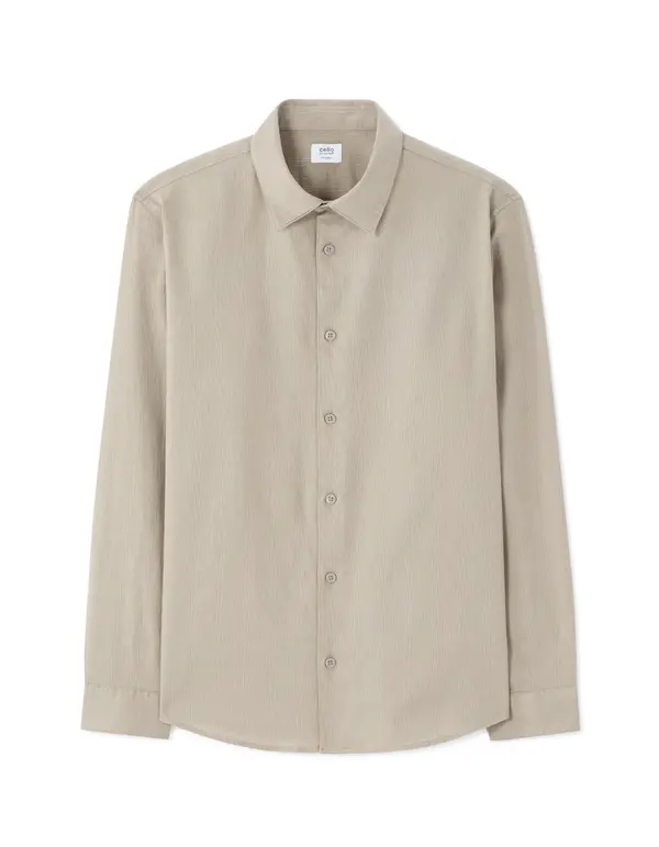 Celio Moška bež srajca Celio