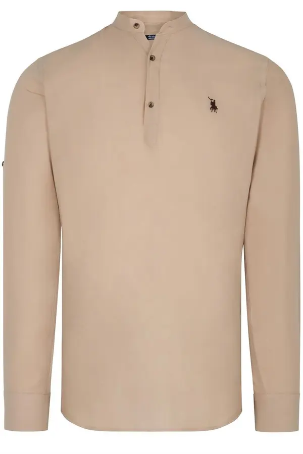 dewberry Moška bež srajca Dewberry