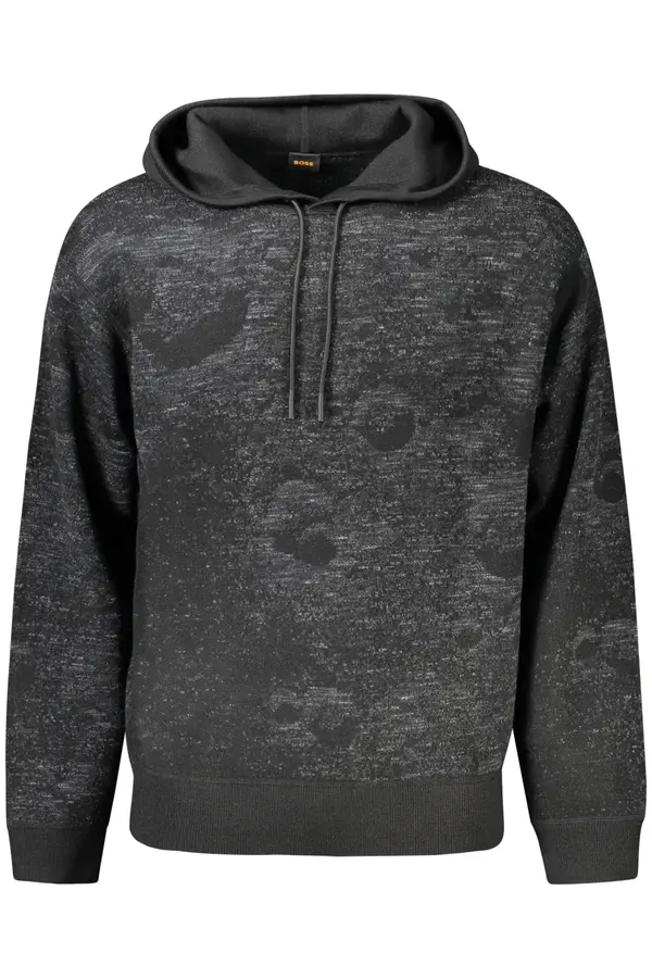 Boss Moška črna jopa s kapuco HUGO BOSS