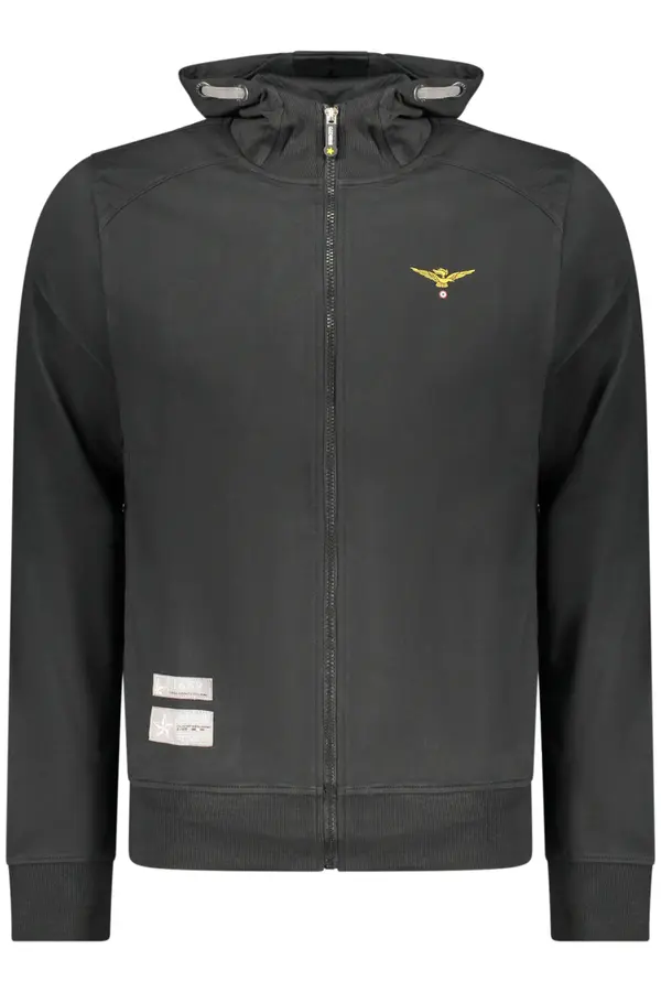 ACCADEMIA MILITARE Moška črna jopa z zadrgo