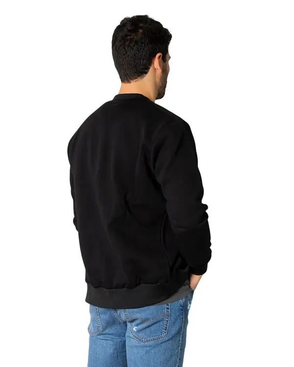 Kimik Moška črna jopa z zadrgo