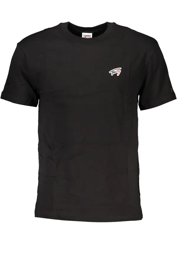 Tommy Hilfiger Moška črna majica s kratkimi rokavi Tommy Hilfiger