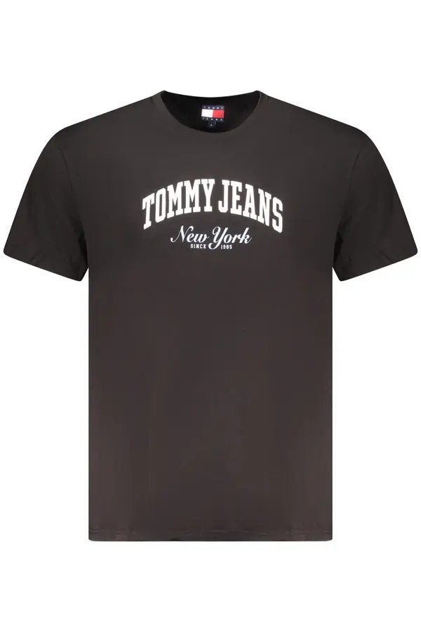 Tommy Hilfiger Moška črna majica s kratkimi rokavi Tommy Hilfiger
