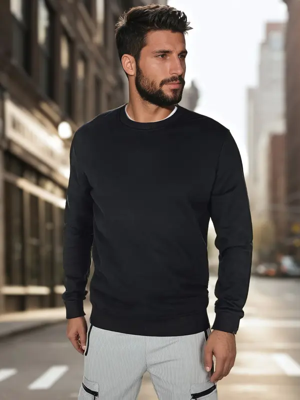 DStreet Moška črna osnovna jopa Dstreet