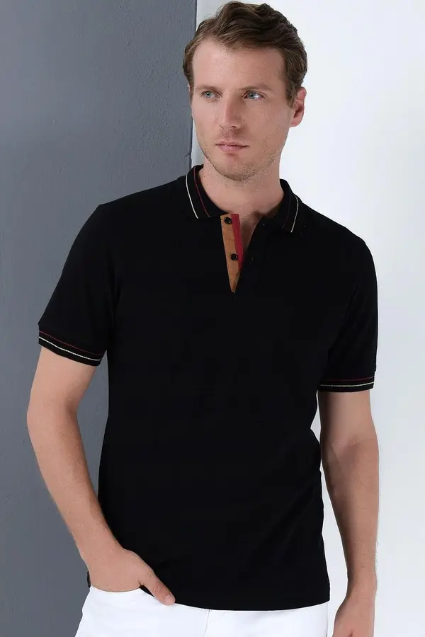 dewberry Moška črna polo majica