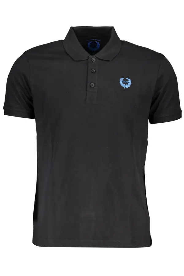 GIAN MARCO VENTURI Moška črna polo majica Gian Marco Venturi