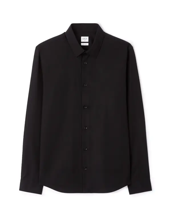 Celio Moška črna slim fit srajca Celio