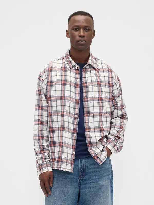 GAP Moška flanelasta srajca GAP