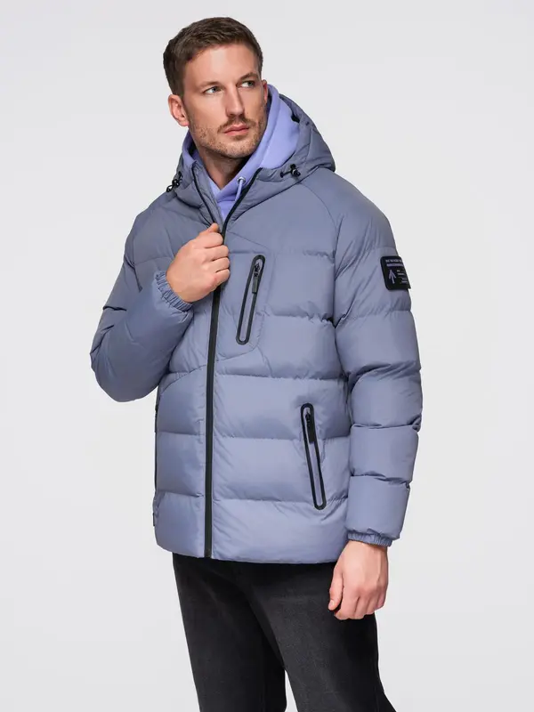 Ombre Moška izolirana prešita jakna Ombre