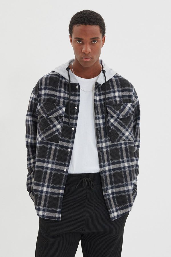 Trendyol Moška jakna Trendyol Plaid