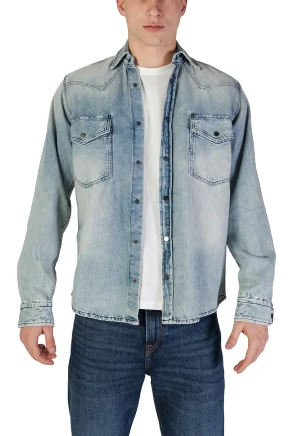 Boss Moška jeans srajca Boss