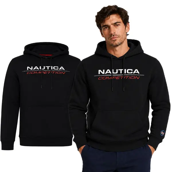 Nautica Moška jopa s kapuco Nautica črne barve