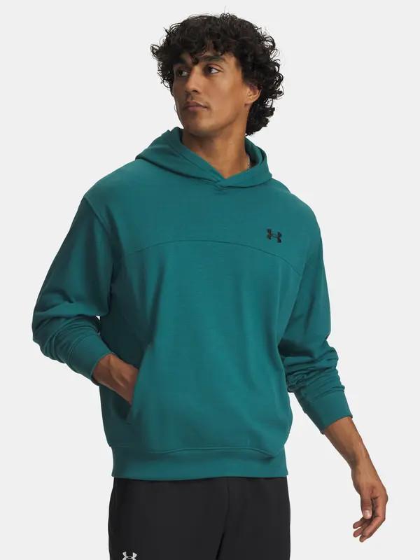 Under Armour Moška jopa Under Armour UA Rival LW Hoodie-GRN