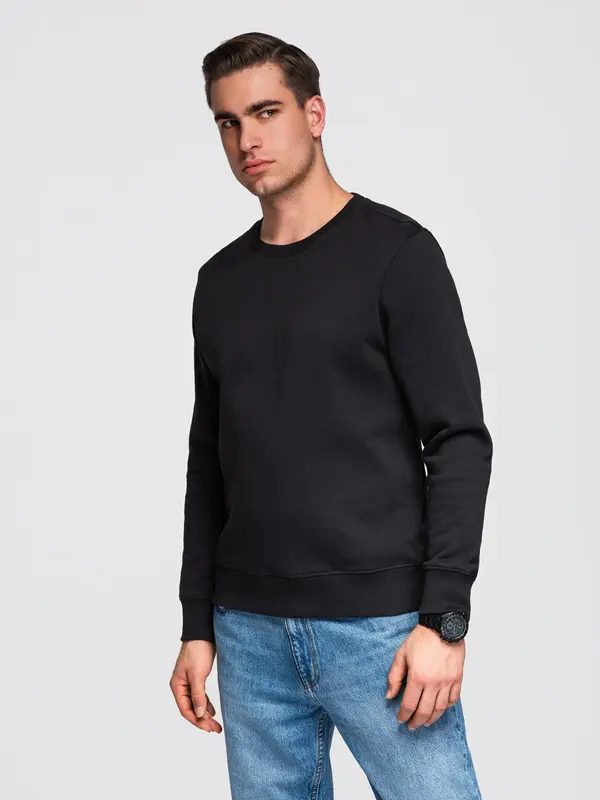 Ombre Moška jopa z okroglim izrezom Ombre BASIC