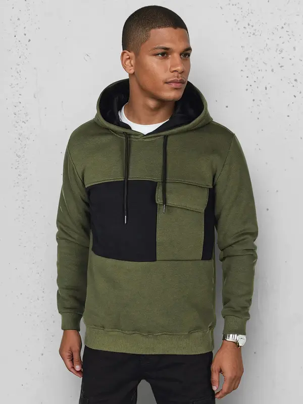 DStreet Moška kaki jopa s kapuco