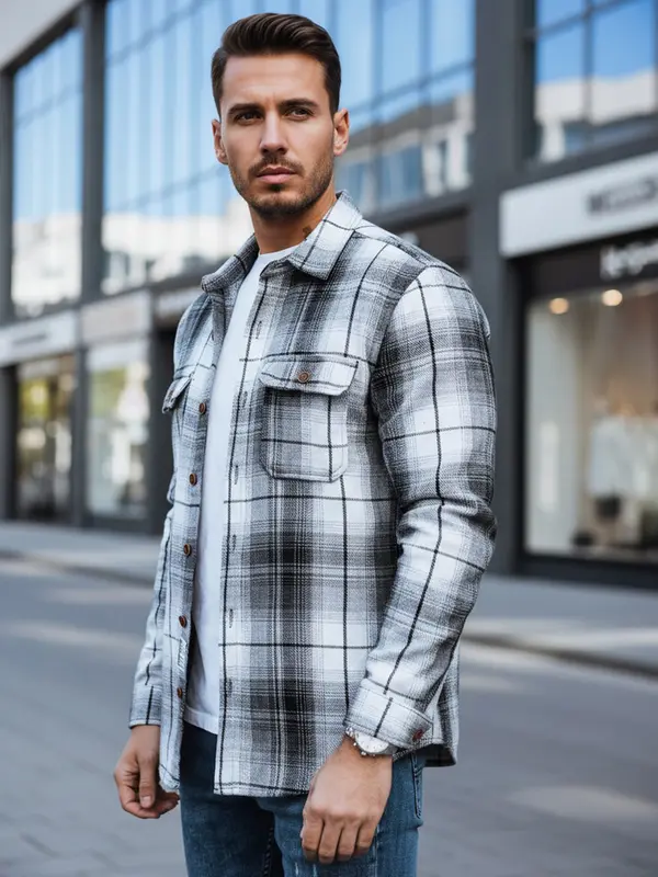 DStreet Moška karirasta srajca