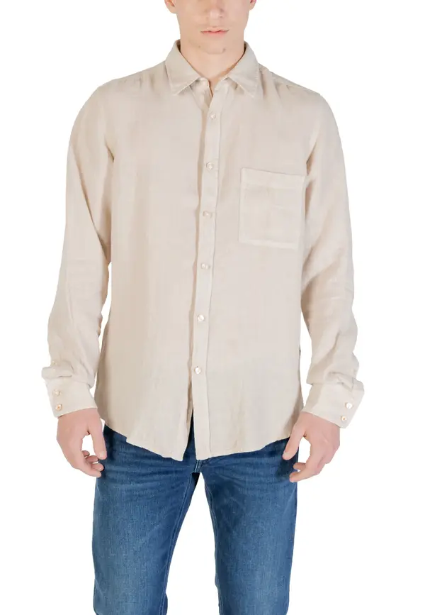 Boss Moška lanena srajca Boss