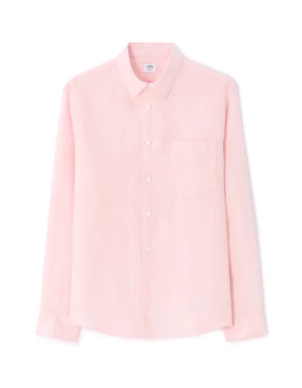 Celio Moška lanena srajca Celio Daflix