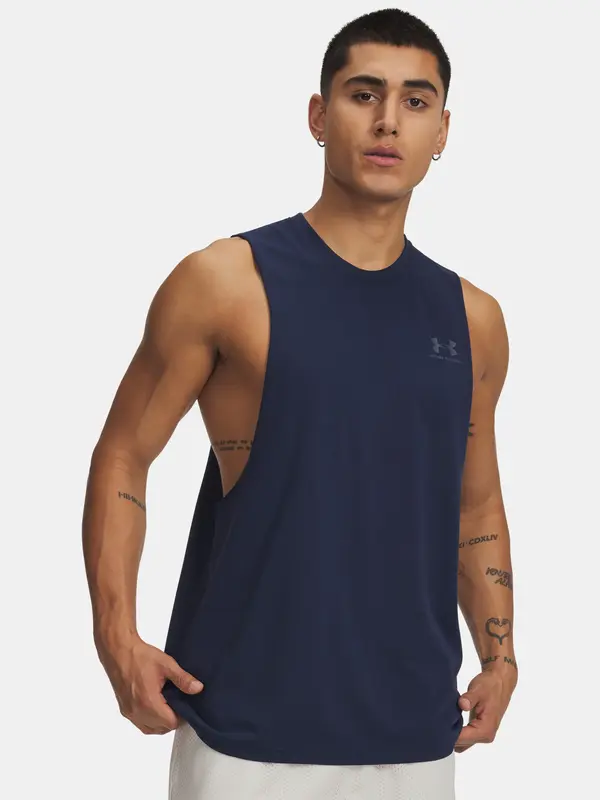 Under Armour Moška majica brez rokavov Under Armour UA LEFT CHEST CUT OFF