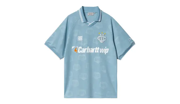 Carhartt Wip Moška majica Carhartt WIP S/S HarttÉs Football modra