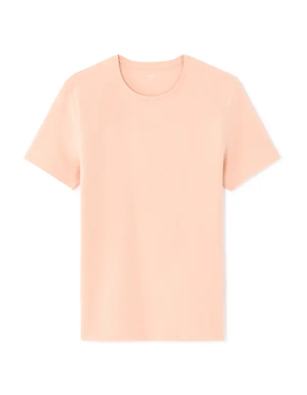 Celio Moška majica Celio Neunir, roza, slim fit