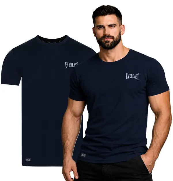 Everlast Moška majica Everlast El014 temno modra